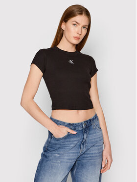 Calvin Klein Jeans Calvin Klein Jeans Majica J20J218337 Črna Slim Fit