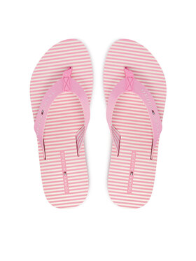 Tommy Hilfiger Japanke Tommy Hilfiger Th Ithaca Stripe Summer Sandal FW0FW09192 Ružičasta