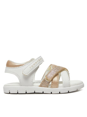 Tommy Hilfiger Basutės Tommy Hilfiger Velcro Sandal T1A2-33770-0273 M Balta