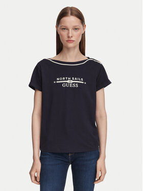 Guess Guess T-shirt W6YI58 K5317 Tamnoplava Regular Fit