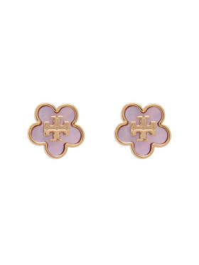 Tory Burch Сережки Tory Burch Mop Stud Earrings 157351 Рожевий