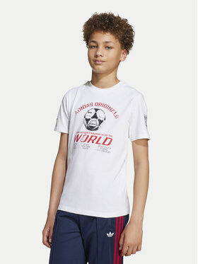 adidas adidas Футболка Graphic JV7694 Білий Regular Fit