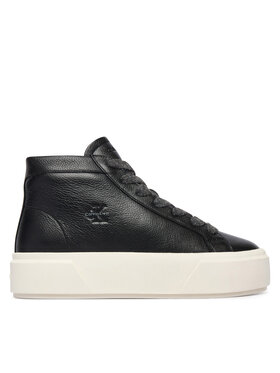 Calvin Klein Sneakers Calvin Klein Flatform Mid Laceup Lth Wl HW0HW03230 Negru