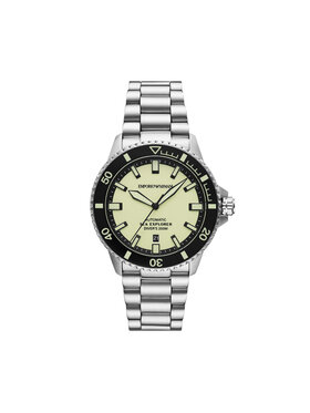 Emporio Armani Pulkstenis Emporio Armani Sea Explorer AR60083 Sudraba