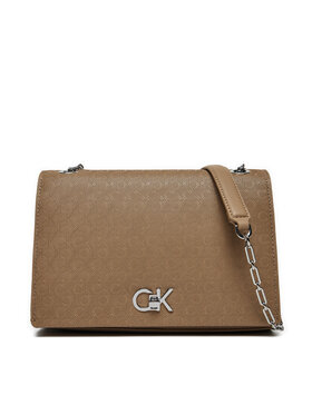 Calvin Klein Kabelka Calvin Klein Ck Medium Conv Shoulder Bag_Mono K60K613138 Hnedá