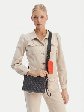 Guess Плоска сумка Guess HMMILO P6157 Чорний