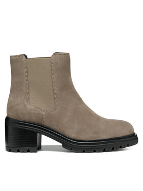 Geox Kotníková obuv s elastickým prvkem Geox D Damiana D16QCE 022NH C6029 Béžová