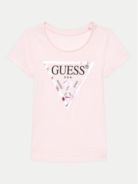 Guess Guess Футболка K73I56 K8HM0 Рожевий Regular Fit