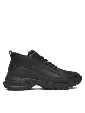 Calvin Klein Сникърси Calvin Klein Hike Runner Mid Laceup Tech Mix YM0YM01418 Черен