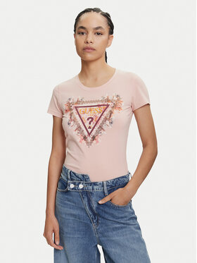 Guess Guess Majica W5YI08 J1314 Oranžna Regular Fit