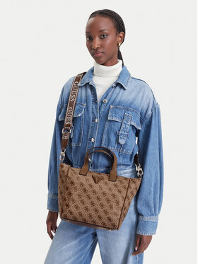 Guess Torbica Guess Adrian Logo Travel TWNB21 68019 Smeđa