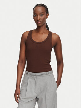 HUGO HUGO Топ Datamia 50514489 Коричневий Slim Fit