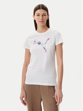 Puma Puma Футболка Floral Cat 685081 Білий Regular Fit