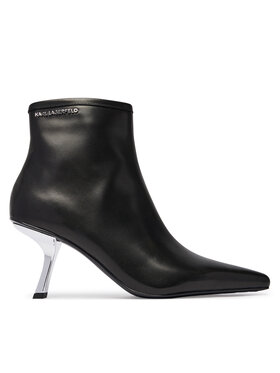 KARL LAGERFELD Polokozačky KARL LAGERFELD Karmel KL33635 Černá