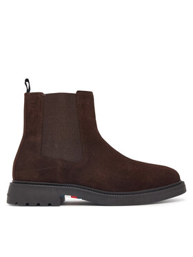 Tommy Hilfiger Chelsea Tommy Hilfiger Corporate Casual Suede Chelsea FM0FM05952 Marrone