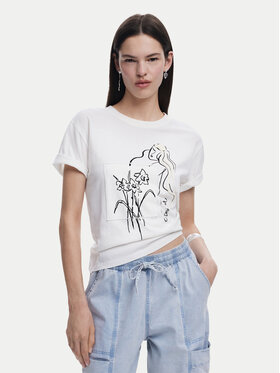 Desigual Desigual Футболка Paraguay 25SWTKAB Білий Regular Fit