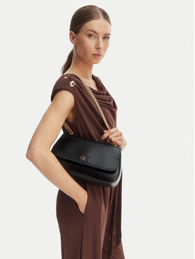 Calvin Klein Handtasche Calvin Klein Ck Convertible Chain Medium Bag LV04F3171G Schwarz