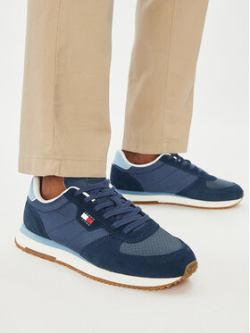 Tommy Jeans Sportcipők Tommy Jeans Tj Runner Flag Mix EM0EM01774 Sötétkék