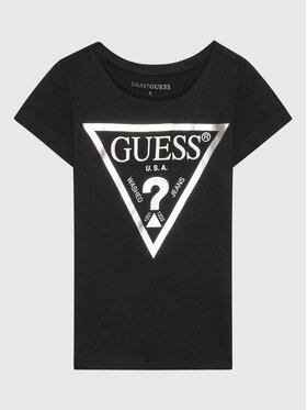 Guess Guess Футболка K73I56 K8HM0 Чорний Regular Fit