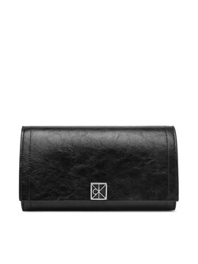 Calvin Klein Portafoglio Calvin Klein Emblem Hw Long Bifold LV04F1316G Nero