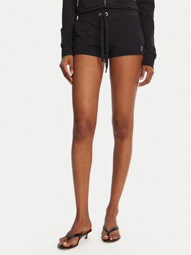 Juicy Couture Juicy Couture Pantalones cortos deportivos JCWHS125312 Negro Loose Fit