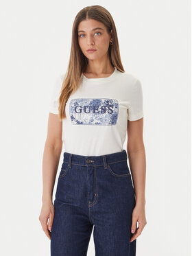 Guess Guess Футболка W6GP02 K2753 Écru Regular Fit