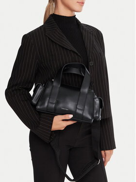 Calvin Klein Handtasche Calvin Klein Webbing Strap Pocket Bag LV04F3291G Schwarz