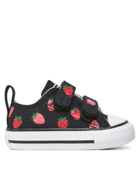 Converse Plátenky Converse Chuck Taylor All Star Strawberries Easy-On A14929C Čierna