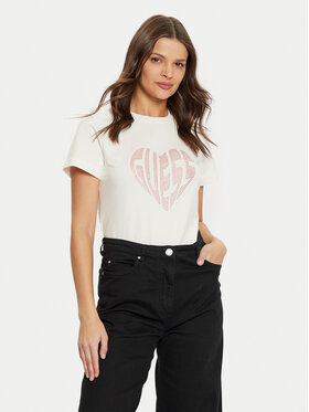 Guess Guess Футболка V5RI08 J1314 Écru Slim Fit