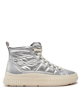 Geox Sneakersy Geox J Laquinny Girl J46M3C 0LVNF C1007 S Strieborná