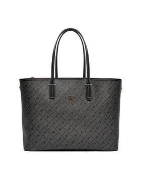 Tommy Hilfiger Ročna torba Tommy Hilfiger Th Monoplay AW0AW17696 Črna