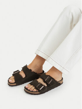 Birkenstock Шльопанці Birkenstock Arizona Shearling 1020528 Коричневий