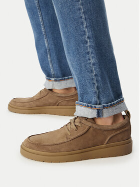 Clarks Туфлі Clarks Polden Moc 26186452 Бежевий