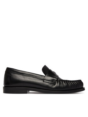 Calvin Klein Slipper Calvin Klein Round Loafer Lth HW0HW03031 Schwarz