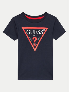 Guess Guess Majica N73I55 K8HM0 Mornarsko modra Regular Fit