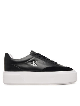 Calvin Klein Sportcipők Calvin Klein Flatform Lace Up Tcap Lth-Su HW0HW03438 Fekete