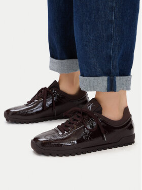 Calvin Klein Sneakersy Calvin Klein Low Profile Run Mg Pol Mix Mat HW0HW03284 Bordová