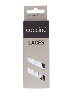 Coccine Šnúrky do topánok Coccine SZNUROWADŁA 90 cm P7 BAWEŁNIANE v.AZ Biela