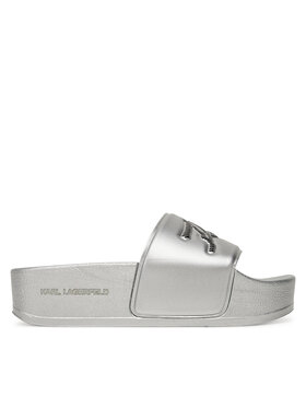 KARL LAGERFELD Шльопанці KARL LAGERFELD Kondo Maxi KL80872 Срібний