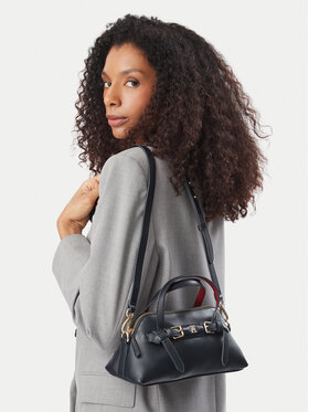 Tommy Hilfiger Geantă Tommy Hilfiger Th Buckle Mini Tote AW0AW19034 Bleumarin