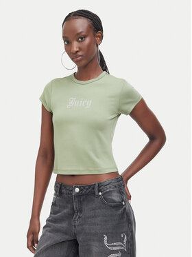 Juicy Couture Juicy Couture Camiseta JCWCT226326 Caqui Slim Fit