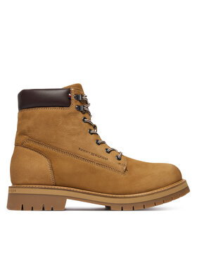 Tommy Hilfiger Turistická obuv Tommy Hilfiger Flex Th Outdoor W Nbk Boot FM0FM05563 Hnědá