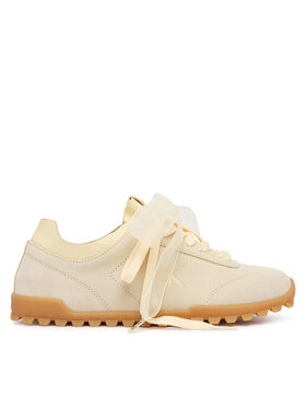 Calvin Klein Sneakersy Calvin Klein Low Profile Run Mg Sue Db Laces HW0HW03150 Żółty