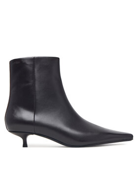 Calvin Klein Боти Calvin Klein Kitten Heel Ankle Boot Lth HW0HW03165 Тъмнокафяв