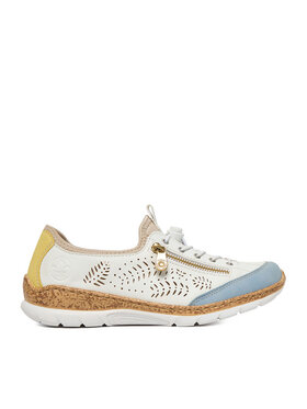Rieker Pantofi Rieker N42K6-80 Alb