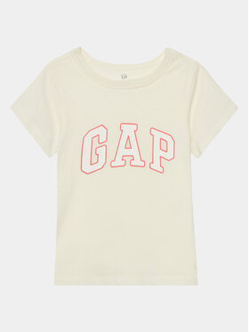 Gap Gap Футболка 459909-00 Écru Regular Fit