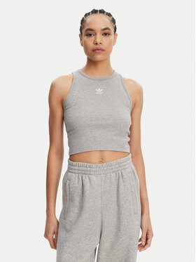 adidas adidas Топ Essentials IY9649 Сірий Slim Fit