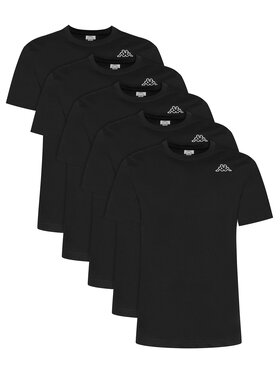 Kappa Kappa Conjunto de camisetas Logo Myrto 322563W Negro Regular Fit