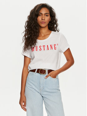 Mustang Mustang Marškinėliai Alma 1013933 Balta Regular Fit
