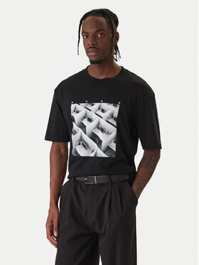 HUGO HUGO Camiseta Dodger 50553330 Negro Regular Fit